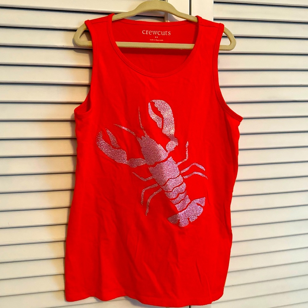 J. Crew Crewcuts Orange Lobster 🦞 Tank Top